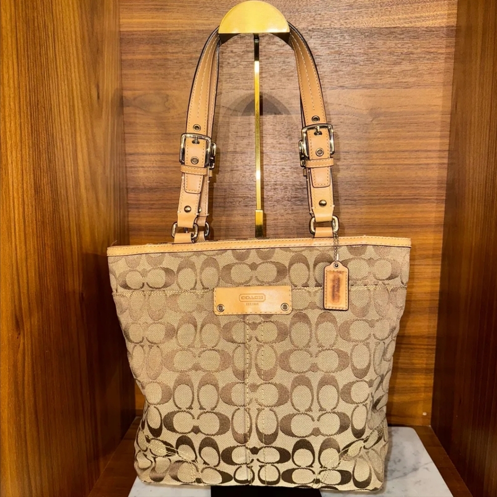 Coach tote canvas shoulder bag